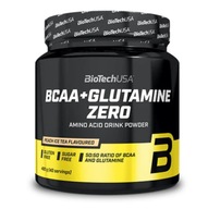 BioTech USA BCAA + Glutamine Zero 480 g s príchuťou ice tea peach Bez cukru