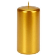 Sviečka "Metalický Kmeň", zlatá, 120 mm, Ravi