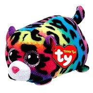 TY Teeny Tys. Różnokolorowy leopard Jelly, 10 cm