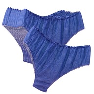 Jednorazové nohavičky z netkanej textílie vo vysokej modrej farbe