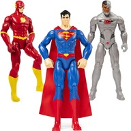 SUPERMAN FLASH CYBORG SADA 3 FIGÚRKY DC COMICS POHYBLIVÉ VEĽKÉ 30 CM