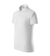 Pique Polo koszulka polo dziecięca bawełniana biała roz. 134 cm/8 lat