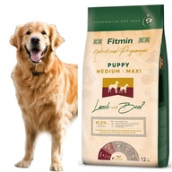 FITMIN Puppy Medium Maxi Lamb&Beef 12kg