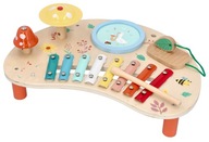 Drewniany zestaw muzyczny dla dzieci 1+ Stolik z instrumentami Montessori