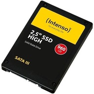 SSD INTENSO 960 GB SATA 3.0 Rýchlosť zápisu 480 MB/s Rýchlosť čítania 520 MB