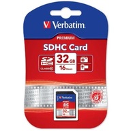 Verbatim Karta pamięci Secure Digital Card Premium U1, 32GB, SDHC, 43963, U