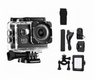 QIKtech KAMERA SPORTOWA wodoodporna FULL HD TYPU GOPRO 1080P 2" czarna + ak