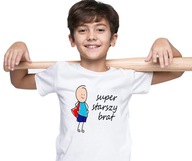 Koszulka dziecięca super starszy BRAT PREZENT