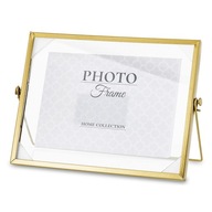 ZLATÝ RÁMČEK NA FOTKU 13x18cm KOVOVÝ GLAMOUR NA FOTOGRAFIE