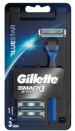 Maszynka Gillette Mach3 Start Blue Star rączka + 3 wkłady