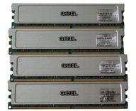 Pamięć DDR2 4GB 800MHz PC6400 Geil Silver 4x 1GB Dual Gwarancja