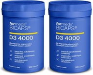 2x ForMeds Bicaps Vitamín D3 4000 IU 120 kapsúl