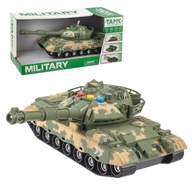 Vojenský tank moro na batérie hračka pre deti militaria svetlo zvuk
