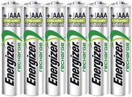 Nikel-metal-hydridová batéria (NiMH) Energizer AAA (R3) 700 mAh 6 ks.