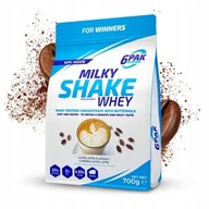 6PAK Milky Shake Whey 700g Białko WPC CAFFE LATTE