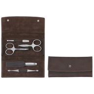 Zwilling Twinox Zestaw do Manicure Snap Fastener Case NeatS Leather Brown 5