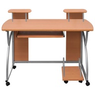 Počítačový stôl, hnedý, 110x52x88,5 cm