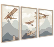Plagáty Obrázky pre dieťa Aeroplan Lietadlo 30x40