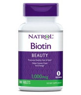 Biotín 1000 mcg 100 tabliet Natrol