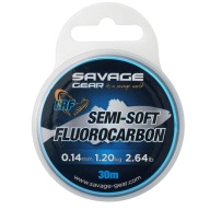 ФЛЮОРОКАРБОН ДЛЯ ОКУНЕВИХ СНАСТЕЙ SAVAGE НАПІВМ'ЯКИЙ 0,14 ММ 30 М