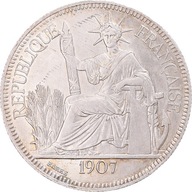 Moneta, FRANCUSKIE INDOCHINY, Piastre, 1907, Paris