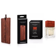 Perfumy + Zawieszka drewniana do samochodu SIGNATURE MAN - Fresso