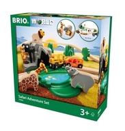 BRIO WORLD KOLEJKA DREWNIANA SAFARI