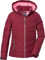Dievčenská zimná bunda Killtec Kow 166 Prešívaná s kapucňou ružová 128 cm