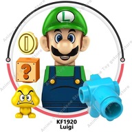Anime Super Bros Mario Building Blocks Luigi mini Action toy Figures