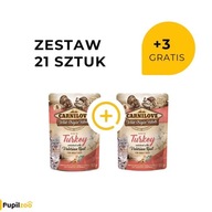 CARNILOVE CAT POUCH Zestaw 21+3 Gratis! TURKEY&VALERIAN 85g