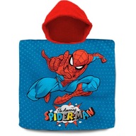 ND40_SPM-D37B Spiderman poncho kąpielowe 120x60 cm