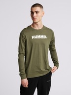 HUMMEL ZIELONA KOSZULKA Z DŁUGIM RĘKAWEM LEGACY LOGO 3U2 HMR__S