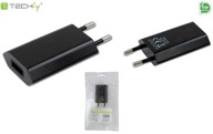 Techly Sieťová nabíjačka USB 5V 1A čierna