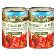 2x Pomidory Krojone Bez Skóry Bio 400g La Bio Idea