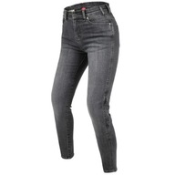 Damskie jeansy motocyklowe Rebelhorn Classic III Lady Slim Grey W26L28