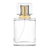 OZDOBNÁ SKLENENÁ FĽAŠA NA PARFUMY S ROZPRAŠOVAČOM HLINÍKA – 55 ML!