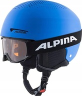 Kask narciarski dziecięcy Alpina Zupo Set Blue Matt Piney XS 48-52cm