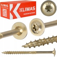 Tesárske skrutky 6x70 mm 100 ks do dreva Tanierové TORX Klimas WKCP