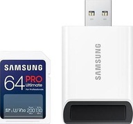 Samsung PRO Ultimate SDXC 64GB UHS-I U3 [Zapis 130MB/s Odczyt 200MB/s] z cz