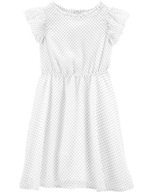 Oshkosh Biele šifónové šaty 4T 110