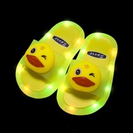 Kawaii detské svietiace papuče LED ľahké detské topánky antipo