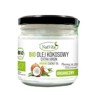 Olej Kokosowy BIO Extra Virgin Nierafinowany Ekologiczny 200ml NatVita