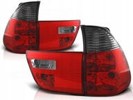 BMW X5 E53 99-06 LAMPY TYŁ CLEAR RED SMOKE