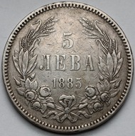 167. Bułgaria, 5 lewa 1885