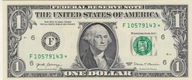 USA 1 dollar 2017 seria F Georgia gwiazdka UNC