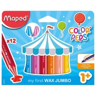 Sviečkové pastelky Maped Jumbo pre deti +1 12ks
