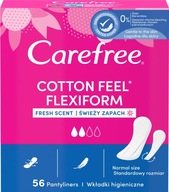 CAREFREE COTTON FEEL FLEXIFORM WKŁADKI 56 SZTUK