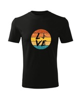 Koszulka T-shirt dziecięca D568 BASKETBALL LOVE KOSZYKÓWKA czarna rozm 110