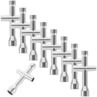 Stalowe mini klucze krzyżowe z nakrętką śrubową