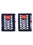 Compressport Zestaw frotek na rękę Sweatbands 3D.Dots WSTV2 Blue/White 0WH